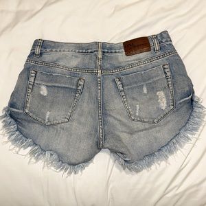 One Teaspoon Jean Shorts